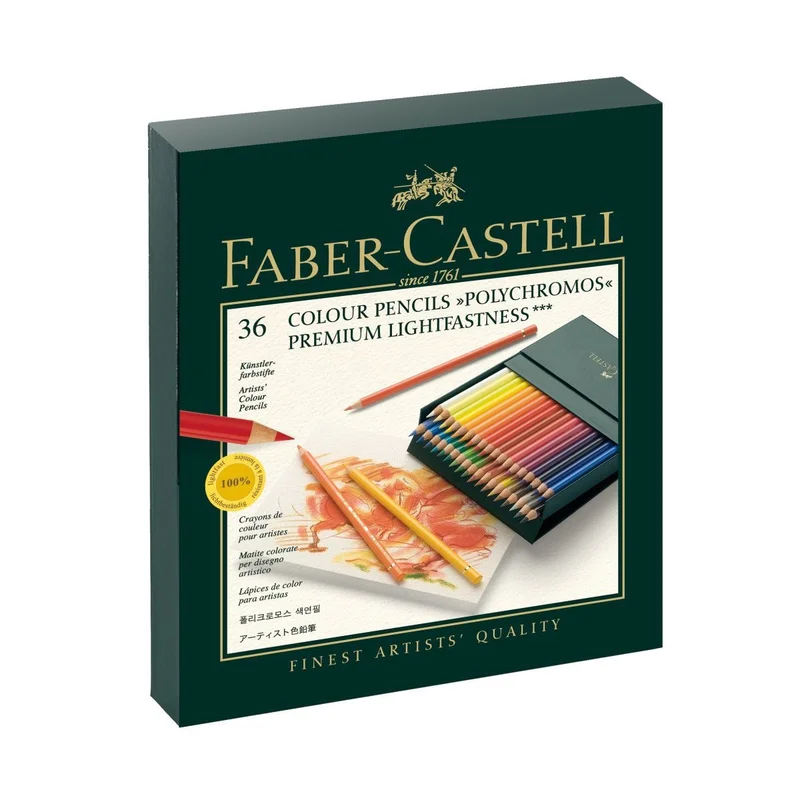Faber-Castell Crayons de couleur Polychromos Lot de 36 Studio