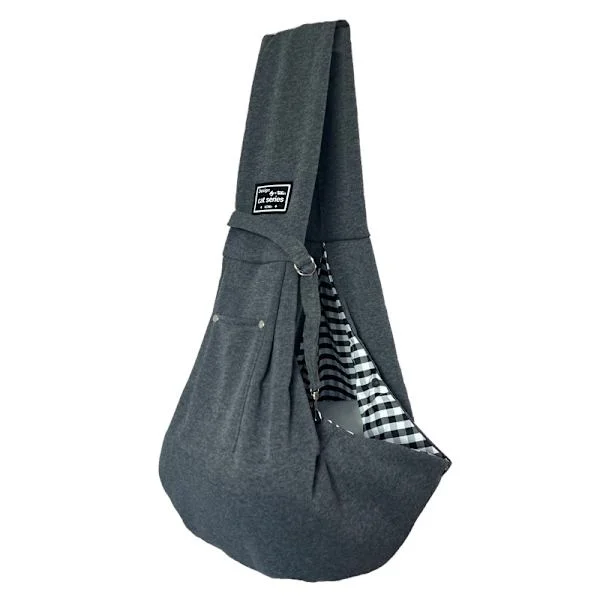 Cat Carrier - Portable Pet Backpack for Cats up to 6.8 kg - Breathable Mesh Travel Bag - Grey
