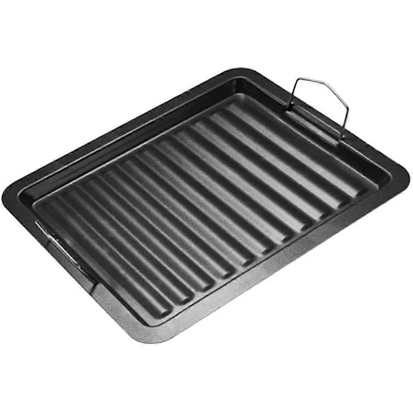 Grillpanna för utomhusbruk, emaljerad grillpanna, non-stick BBQ-panna, multifunktionell grillpanna, picknicktillbehör