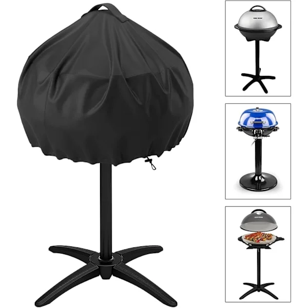 Grill Cover til George Foreman, TwoPone Elektrisk BBQ Grill Cover Rundt Grill Cover, Indendørs Udendørs Vandtæt