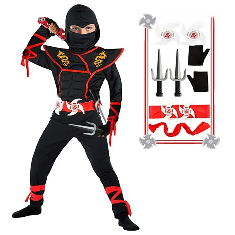 AliExpress - Costume de Ninja pour garçon, Costume d'halloween pour enfants, Costume musculaire de Ninja avec accessoires en mousse Ninja, meilleur 