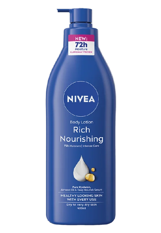 NIVEA Body Lotion Rich Nourishing Pump Bodylotion & kroppsoljor Unisex 400ML
