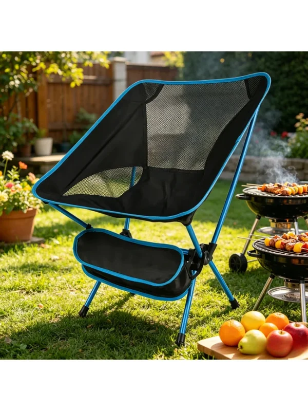 AliExpress - Chaise pliante détachable Moon Chair, bleu lac, design ultraléger et portable, idéale pour le camping, la pêche, la randonnée, le jardin 