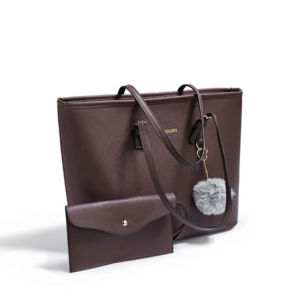 Large Capacity Handbag - Women's Handbags PU Leather Tote Bag, Elegant Women's Bag, Shoulder for Work Shopping Party