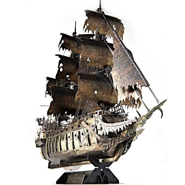 Flying Dutchman 3D metallpussel modellsatser DIY laserskurna pussel pussel pussel för barn