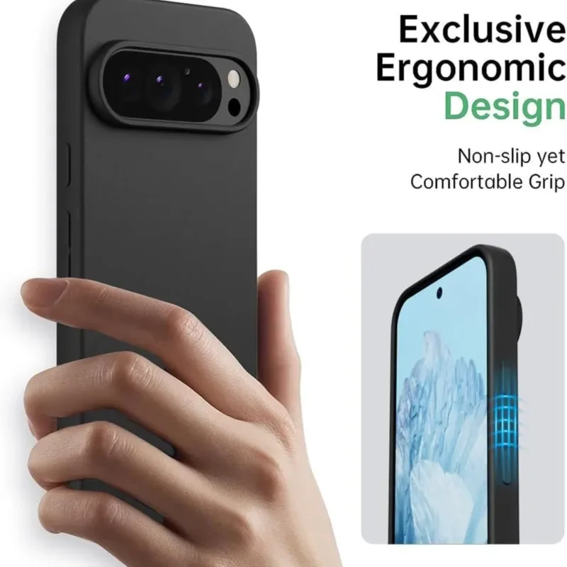 AliExpress - Coque souple Ultra fine en Silicone mat de luxe pour Google Pixel 10 9 Pro Xl 8 8A 9 9A 6 6A 7A 7 Pro, coque noire unie givrée