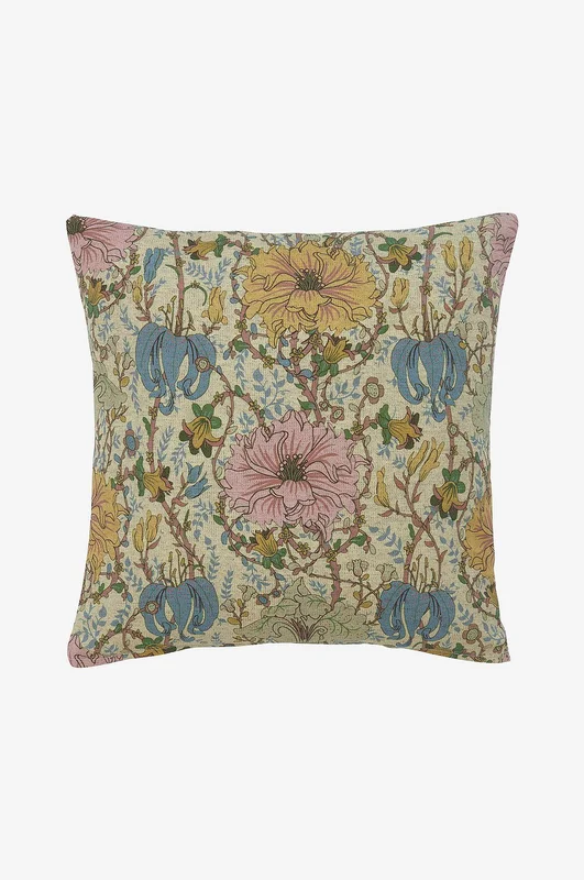 Svanefors - Kuddfodral Flore 45x45 cm - Gul - Prydnadskuddar & kuddfodral - 45X45 - Från Homeroom