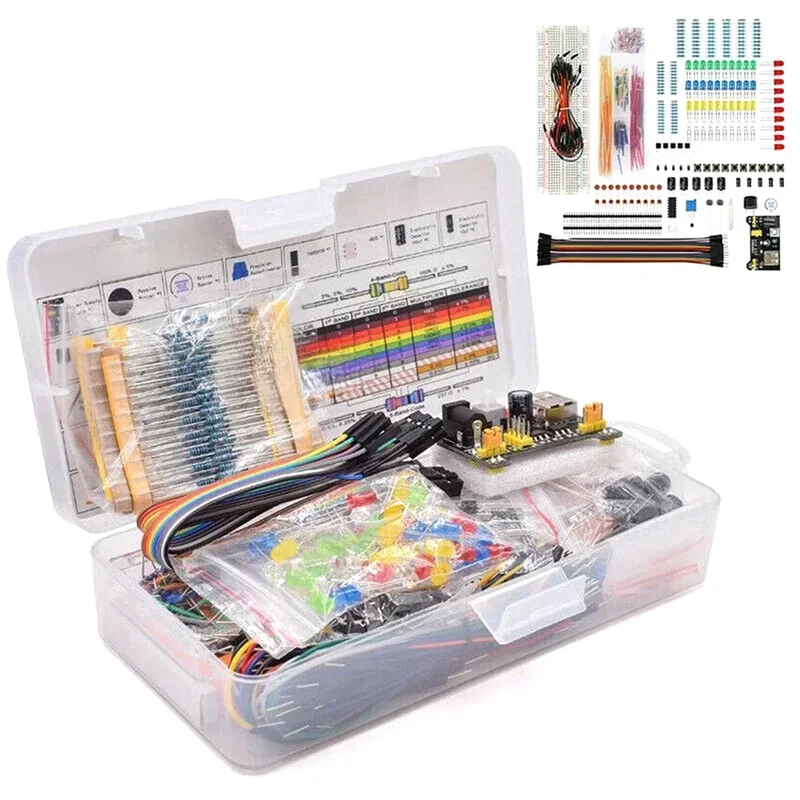 AliExpress - 830 Teile/schachtel DIY Projekt Starter Kit Für Arduino UNO R3 Kit Elektronische DIY Kit Elektronische Komponenten Set Mit Tie-punkte 