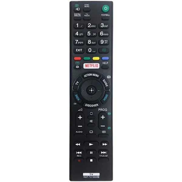 RMT-TX100D fjernbetjening kompatibel Sony fjernbetjening til tv, Tilpasset til fjernbetjening tv Sony RMT-TX101J RMT-TX102U RMT-TX102D
