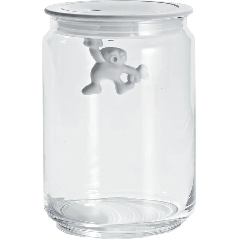 Alessi Glasburk med Lock Vit 90 cl | Inredning > Vaser & Krukor > Krukor > Glasburk | Bagaren och Kocken