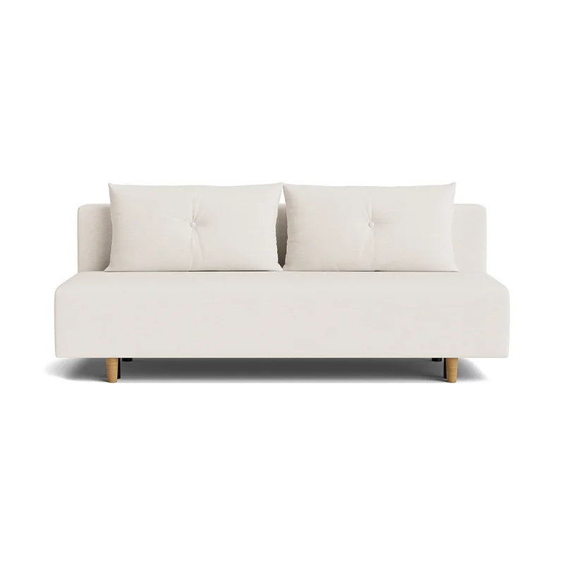 Houston 2 personers sovesofa m/opbevaring - Neve Beige - 200x87x85cm - Sovesofa med sovemål 133x200cm - Elegant & minimalistisk design