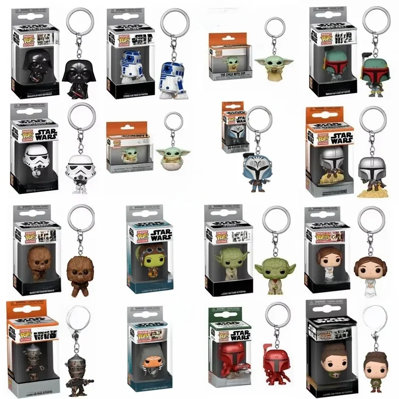 AliExpress - FUNKO POP Star Wars Hera Syndulla AHSOKA BO-KATAN Leiya IG-11 Chubacca R2-D2 Darth Vader Stromtrooper Pocket Pop Schlüsselanhänger 