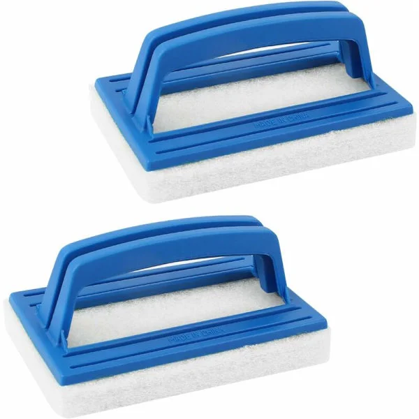 2 st svamp vattenlinje borste, simbassäng rengöringsborste plast pool borste simbassäng vattenlinje borste för rengöring av simbassäng spa badkar