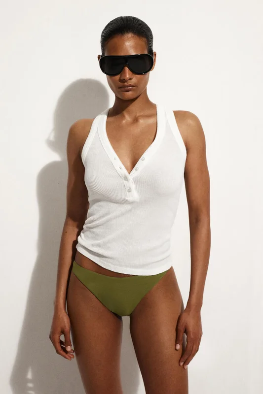 COS Brazilian Bikini Briefs in Green - Women