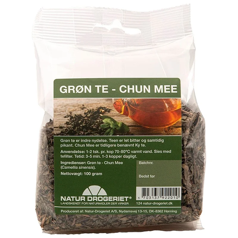 3 for 2 - Natur Drogeriet Grøn Te - Chun Mee 100 g, Helse & Madvarer, Te, Grøn Te