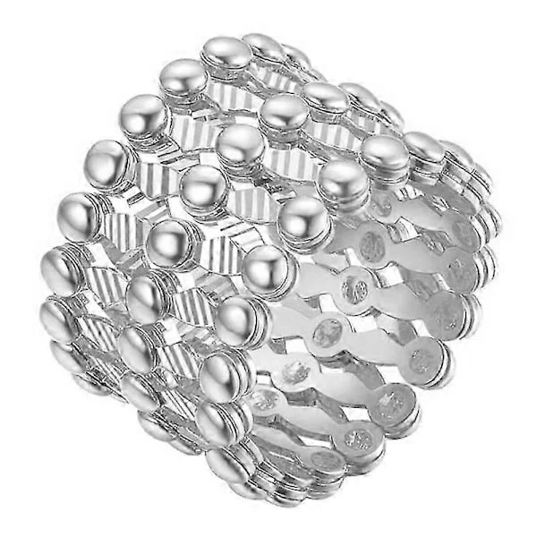 S925 Sølv Ring Armbånd 2-i-1 Transformerbar Ring Armbånd Teleskopisk Ring til Kvinder