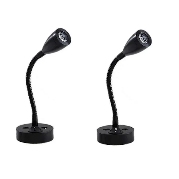 2 Pieces Reading Lamps LED Spotlight 12v Dimmable Switch Wall Bedside Lamp Interior Lamp Motorhome 6000k White For Motorhome