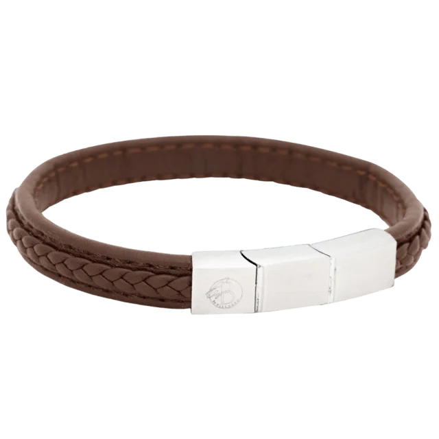 by BILLGREN Lux | Läderarmband Accessoarer Herr Brun 21 cm