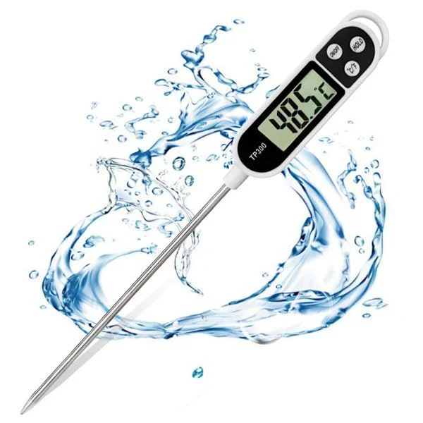 Kökstermometertillbehör termometer, termometersond termometer grilltermometer 5 sekunders LCD-display termometer för bakverk BBQ kött