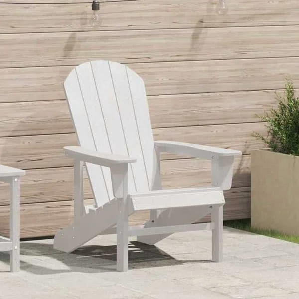 vidaXL Adirondack-stol Vit 82 x 74 x 92 cm HDPE 42006621