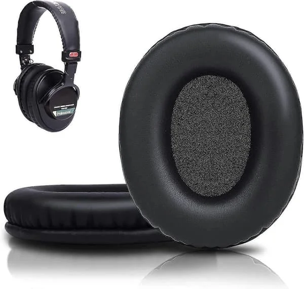 Øreputer Erstatning, Øreputer For Sony Mdr-7506 Mdr-v6 Mdr-v7 Mdr-cd900st Monitor Hodetelefoner, Mykere Proteinlær, Høy-densitetsskum