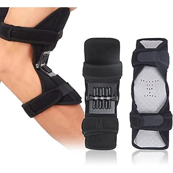 Knästöd med patellastabilisator för smärtlindring, andningsbart halkfritt tyg, öppen patelladesign, för vandring, fotboll, basket, löpning - 1 stycke