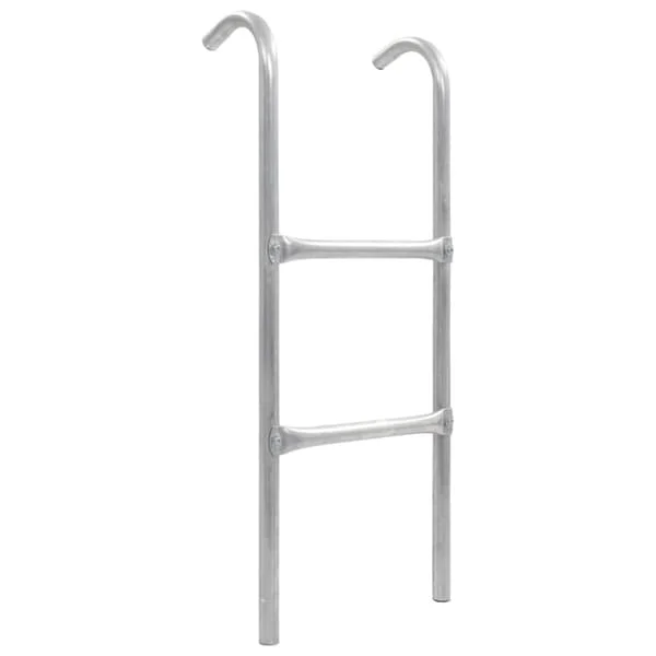 Stege till studsmatta 2 steg stål silver 72 cm (lämplig för 65 cm höjd)