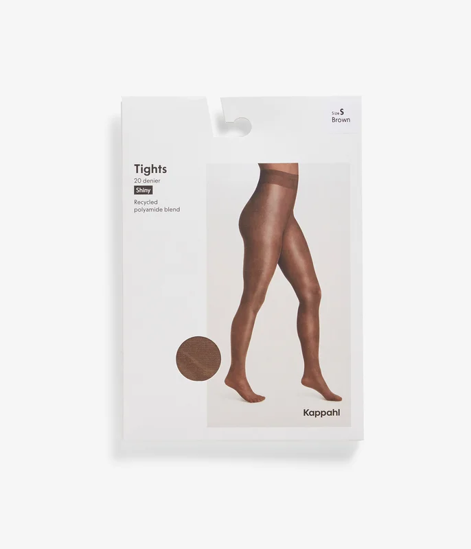Kappahl | 20 den strømpebukse shiny Brun L | Dame