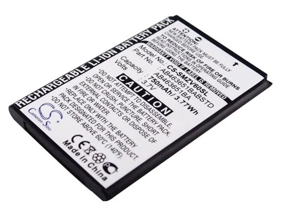 Batteri for SmartPhone, Mobil for Samsung SGH-ZV60, SGH-T739, SGH-W559 og andre.