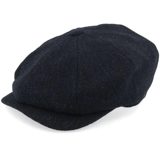Wigéns - Azul flatcap Gorra - Newsboy Retro Cap Navy Flat Cap @ Hatstore