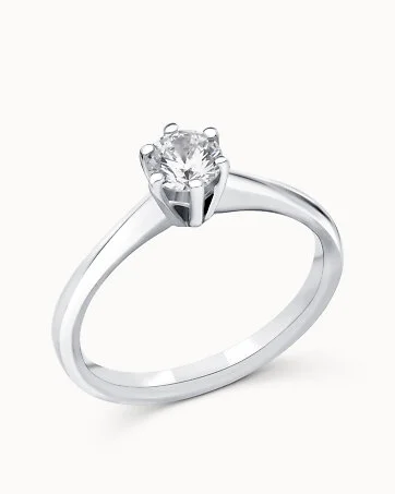 Bague solitaire Annie 950 platine - Bagues de fiançailles & Alliances de Vanbrun