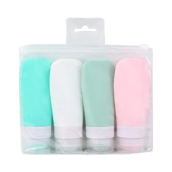 UNIQ Gjenbrukbare reiseflasker i silikon - 4 stk - 60 ml