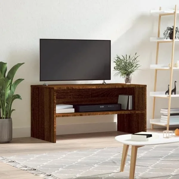 vidaXL TV-skåp Ek Brun 80x40x40 cm Konstruerat trä 815236