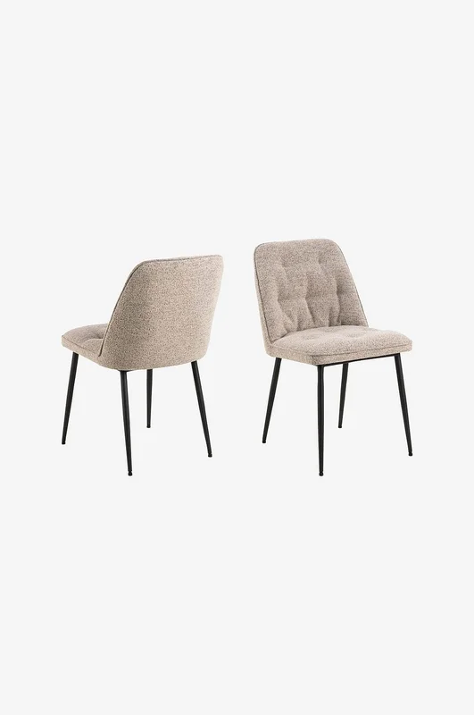 AC Design Furniture - Brooke spisestuestol 2-pakning - Beige - Stoler - Fra Homeroom