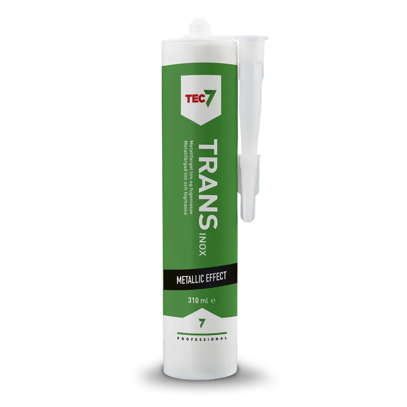 Tec7 Transparent Ms Lim Og Fugemasse med Inox Partikler 310ml