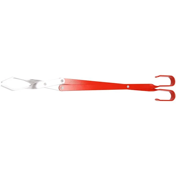 Grillkul Tang i Aluminium til Grillmad, Bærbar Tang, Grilltilbehør, Værktøj, 50,8 cm