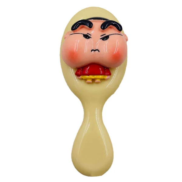 Cartoon Oval Paddle Hair Brush Detangles Knots Styling Tool Massage Brush Type 1