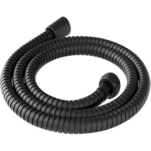 Bruseslange 200 cm Universal Rustfrit Stål Anti-knæk Anti-korrosion Bruseslange 2 M Bruseslange Bruseslange Bruseslange Universal Brusekabel Sort