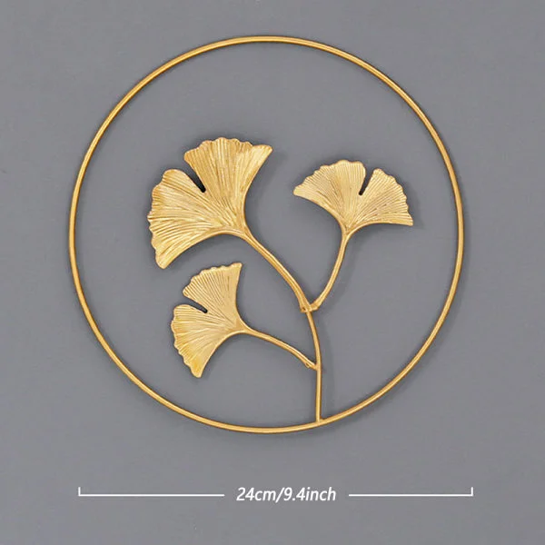 Metal Leaf Wall Decor Wall Sculptures Hanging Pieces Wall Decoration Wall Art For Home Bedroom 4