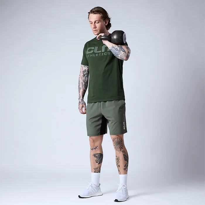CLN ATHLETICS Promo T-shirt, Kombu Green