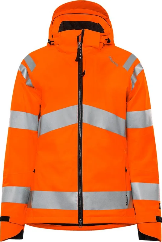 Arbetskläder Fristads Dam Varsel Green vinterjacka stretch 4683 GLPS klass 3, dam, Varsel Orange