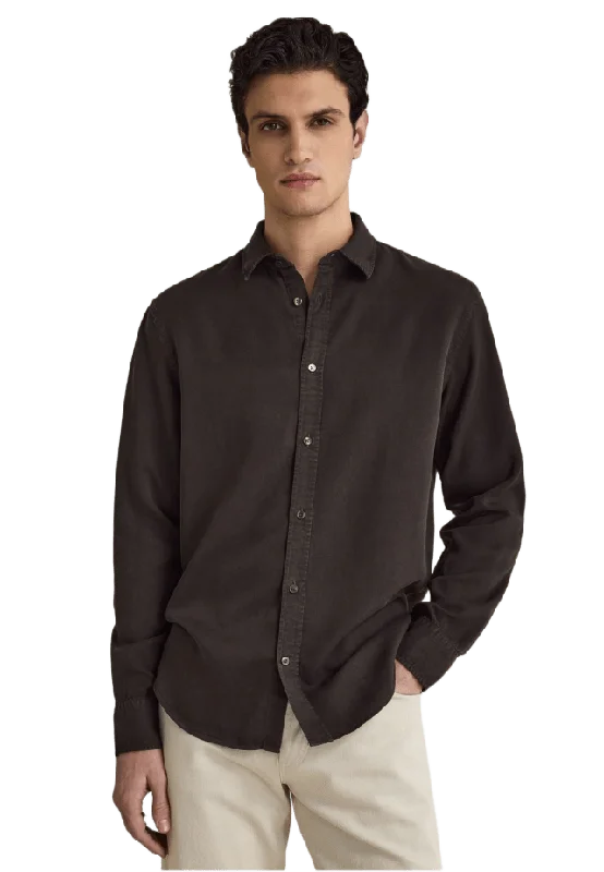 John Henric Casual Lyocell Shirt (scott) Skjortor Herr Brun S