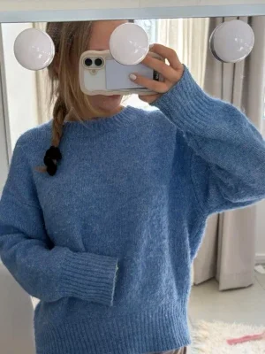 Blå stickad tröja från Zara