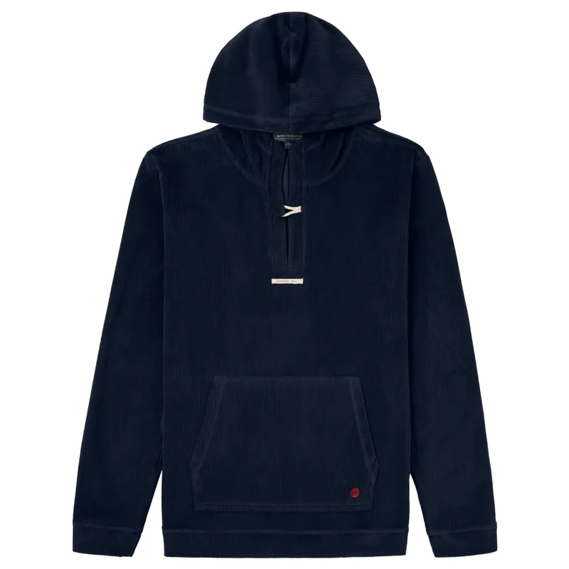 Amundsen Comfy Cord Hood Mens Faded Navy