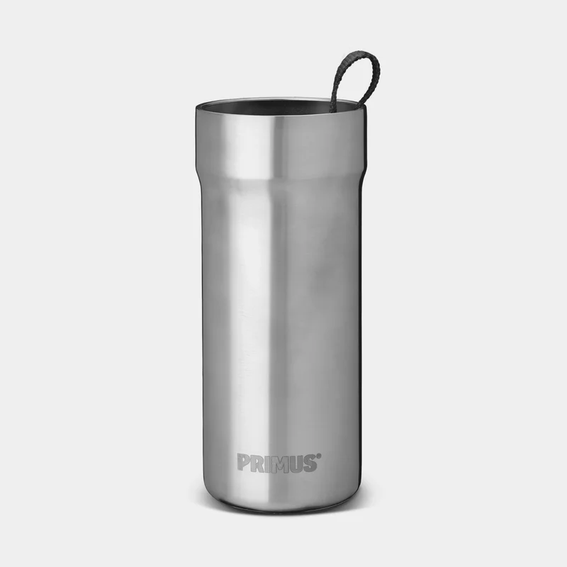 Termokrus med låg Primus Slurken Vacuum Mug Steel, 40 cl / 400 ml
