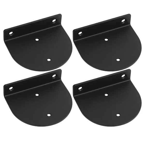 Pieces Floating Wall Shelf Brackets, Metal Wall Shelf Brackets, Invisible Fastening Wall Shelf Support, Black