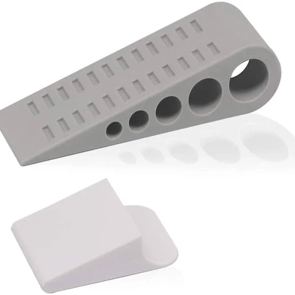 Rubber Door Stop, Soft TPR Premium Door Stopper for Bottom of Heavy Doors on Tile, Concrete, Carpet, Wood Floors
