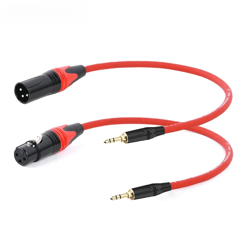 AliExpress - GuerGuo-Câble audio pour microphone, 3.5mm vers 3 broches XLR femelle/mâle, 1/8 pouces, Mini Jack TRS stéréo mâle vers XLR, 0.3M-15M