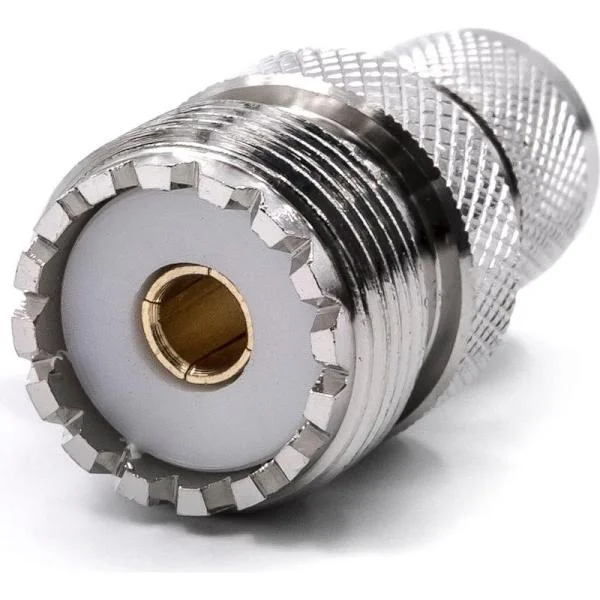 vhbw PL259 Antenneadapter kompatibel med Motorola GM300, GM338, SM120, SM50 Walkie Talkie, Håndholdt - Koaksial Antenneadapter