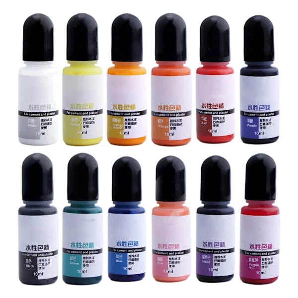 Gipssement Vannløselig harpiks Håndlaget fargepasta pigment for sement
